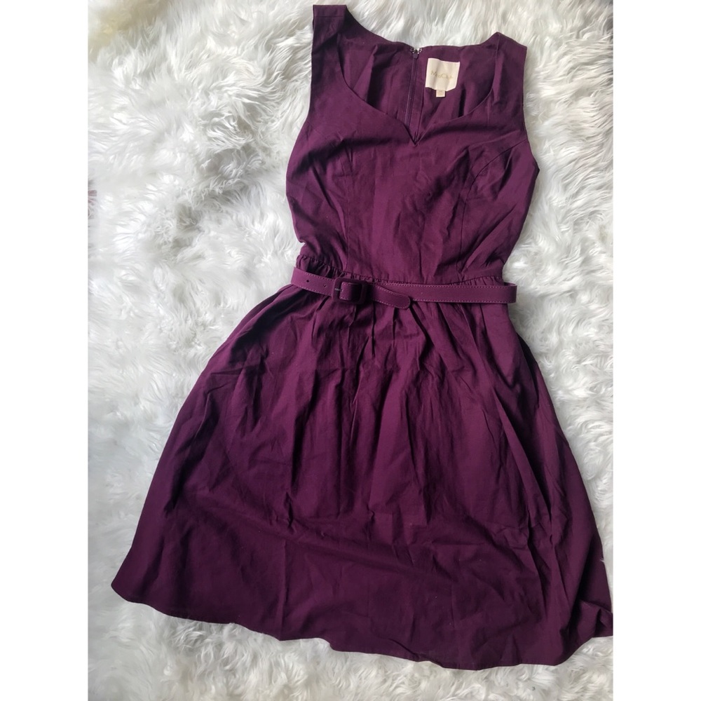 Sleeveless plum dress ModCloth medium